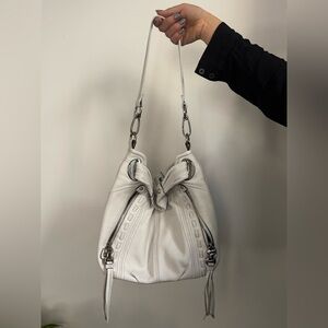 White false Leather Shoulder Bag - Elegant Everyday Carry